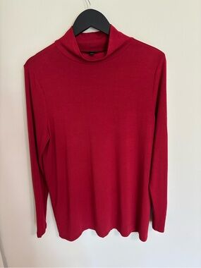 torrid Red Long-Sleeve Turtleneck Top